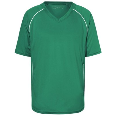 Produktbild von James & Nicholson - Basic Team Trikot JN386, grün/weiß, Größe M
