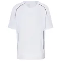 Produktbild von James & Nicholson - Basic Team Trikot JN386, weiß/schwarz, Größe XL