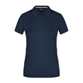 Produktbild von James & Nicholson - Damen Poloshirt upgrade®-Silver JN411, navy-blau, Größe XXL