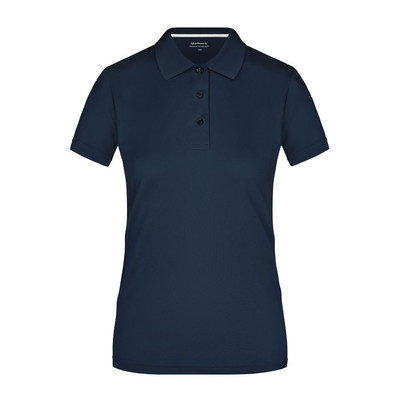 Produktbild von James & Nicholson - Damen Poloshirt upgrade®-Silver JN411, navy-blau, Größe XXL