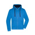 Produktbild von James & Nicholson - Herren Sweatjacke Bionic® JN595, kobalt-blau/navy-blau, Grö