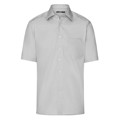 Produktbild von James & Nicholson - Kurzarm Herrenhemd Easy-Care JN607, hellgrau, Größe XL