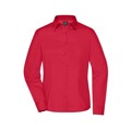 Produktbild von James & Nicholson - Damen Langarm Business Bluse JN641, rot, Größe XL