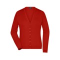 Produktbild von James & Nicholson - Damen Strickjacke JN660, bordeaux-rot, Größe XXL
