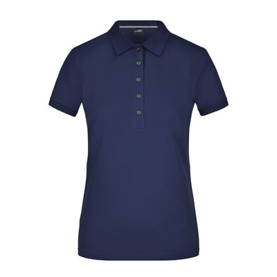 Produktbild von James & Nicholson - Damen Pima Poloshirt JN707, navy-blau, Größe S