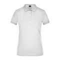 Produktbild von James & Nicholson - Damen Elastic Piqué Poloshirt JN709, grau heather, Größe XL