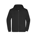 Produktbild von James & Nicholson - Herren Basic Kapuzen-Sweatjacke JN756, schwarz, Größe 5XL
