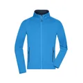 Produktbild von James & Nicholson - Herren Stretch-Fleece Jacke JN764, kobalt-blau/navy-blau, G