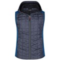 Produktbild von James & Nicholson - Damen Strickfleece Hybridweste JN767, königs-blau/anthrazit