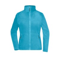 Produktbild von James & Nicholson - Damen Microfleece Jacke JN781, türkis, Größe XS