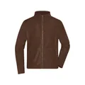 Produktbild von James & Nicholson - Herren Microfleece Jacke JN782, braun, Größe 3XL