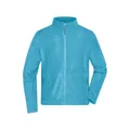 Produktbild von James & Nicholson - Herren Microfleece Jacke JN782, türkis, Größe L