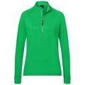 Produktbild von James & Nicholson - Damen Sportshirt Halfzip JN787, farn-grün, Größe L