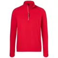 Produktbild von James & Nicholson - Herren Sportshirt Halfzip JN788, rot, Größe S