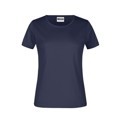 Produktbild von James & Nicholson - Damen Basic T-Shirt 180g JN789, navy-blau, Größe L