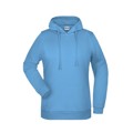 Produktbild von James & Nicholson - Damen Basic Kapuzensweatshirt JN795, himmel-blau, Größe L