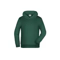 Produktbild von James & Nicholson - Kinder Basic Kapuzensweatshirt JN796K, dunkelgrün, Größe XL