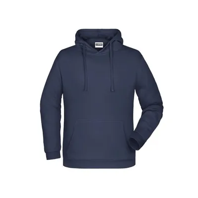 Produktbild von James & Nicholson - Herren Basic Kapuzensweatshirt JN796, navy-blau, Größe S