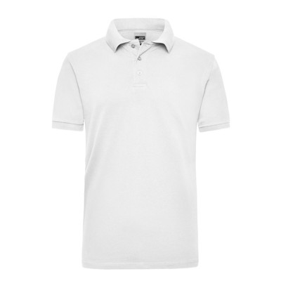 Produktbild von James & Nicholson - Herren Work Poloshirt JN801, weiß, Größe XL