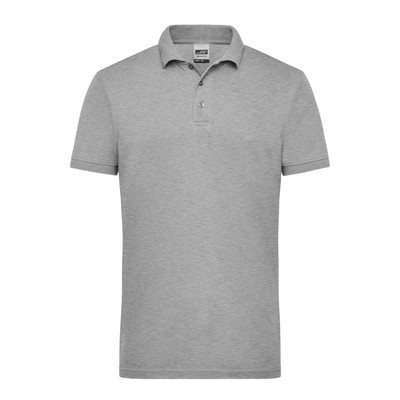 Produktbild von James & Nicholson - Herren Workwear Poloshirt JN830, grau heather, Größe L