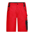 Produktbild von James & Nicholson - Workwear Shorts JN835, rot/schwarz, Größe 60