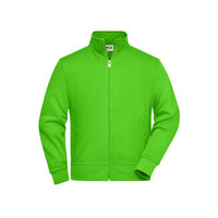 Produktbild von James & Nicholson - Sweatjacke mit Stehkragen JN836, lime-grün, Größe 3XL
