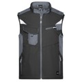 Produktbild von James & Nicholson - Workwear Softshell Weste JN845, schwarz/carbon, Größe 6XL