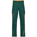 Produktbild von James & Nicholson - Workwear Bundhose JN847, dunkelgrün/orange, Größe 66