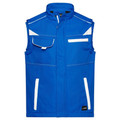 Produktbild von James & Nicholson - Softshell Workwear Weste JN852, königs-blau/weiß, Größe M