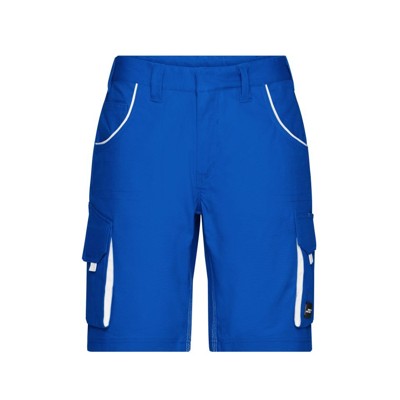 Produktbild von James & Nicholson - Workwear Bermuda JN872, königs-blau/weiß, Größe 54