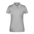 Produktbild von James & Nicholson - Damen BIO Workwear Poloshirt JN873, grau heather, Größe 3XL