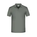 Produktbild von James & Nicholson - Herren BIO Workwear Poloshirt JN874, dunkelgrau, Größe XS