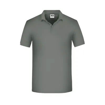 Produktbild von James & Nicholson - Herren BIO Workwear Poloshirt JN874, dunkelgrau, Größe XS