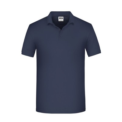 Produktbild von James & Nicholson - Herren BIO Workwear Poloshirt JN874, navy-blau, Größe M
