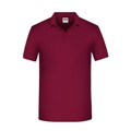 Produktbild von James & Nicholson - Herren BIO Workwear Poloshirt JN874, wein-rot, Größe XL