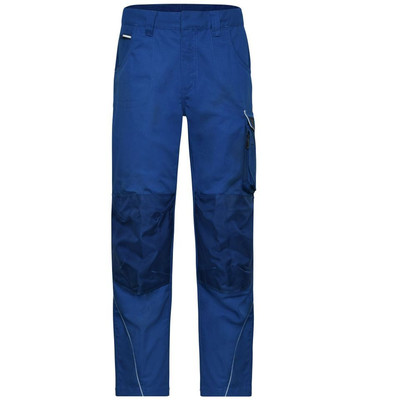 Produktbild von James & Nicholson - Workwear Arbeitshose Materialmix JN878, dunkel-königs-blau,