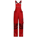 Produktbild von James & Nicholson - Workwear Latzhose Materialmix JN879, rot, Größe 26