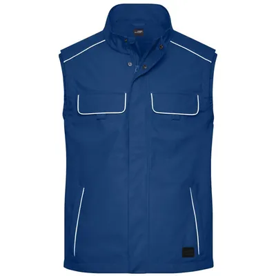 Produktbild von James & Nicholson - Workwear Softshellweste Light JN881, dunkel-königs-blau, Gr