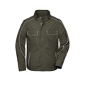 Produktbild von James & Nicholson - Workwear Softshelljacke Light JN882, oliv, Größe M