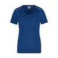 Produktbild von James & Nicholson - Damen Workwear T-Shirt Materialmix JN889, dunkel-königs-bla