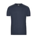 Produktbild von James & Nicholson - Herren Workwear T-Shirt Materialmix JN890, navy-blau, Größe