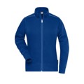 Produktbild von James & Nicholson - Damen Workwear Sweatjacke Materialmix JN893, dunkel-königs-