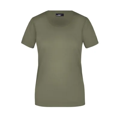 Produktbild von James & Nicholson - Damen Rundhals T-Shirt JN901, oliv, Größe 3XL