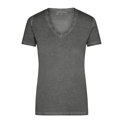 Produktbild von James & Nicholson - Damen Sprayshirt JN975, graphit, Größe XL