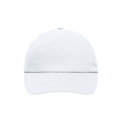 Produktbild von James & Nicholson - 5 Panel Promo Cap laminiert MB002, weiß, Einheitsgröße