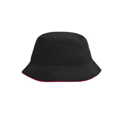 Produktbild von James & Nicholson - Fischer Hut MB012, schwarz/rot, Größe L/XL