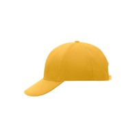 Produktbild von James & Nicholson - Laminierte 6 Panel Cap MB016, gold-gelb, Einheitsgröße