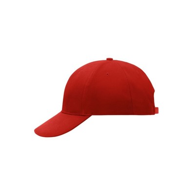 Produktbild von James & Nicholson - Laminierte 6 Panel Cap MB016, rot, Einheitsgröße