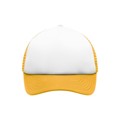 Produktbild von James & Nicholson - 5 Panel Kinder Mesh Cap MB071, weiß/gold, Einheitsgröße