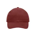 Produktbild von James & Nicholson - 6 Panel Cap heavy Cotton MB091, burgunder-rot, Einheitsgröß